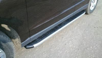 Пороги алюминиевые с пластиковой накладкой (1820мм, карбон-серый)