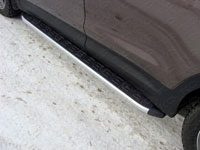 Пороги алюминиевые с пластиковой накладкой (1820мм, карбон-черный)