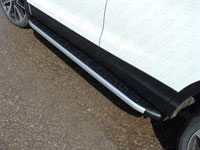 Пороги алюминиевые с пластиковой накладкой (1820мм, карбон-черный)